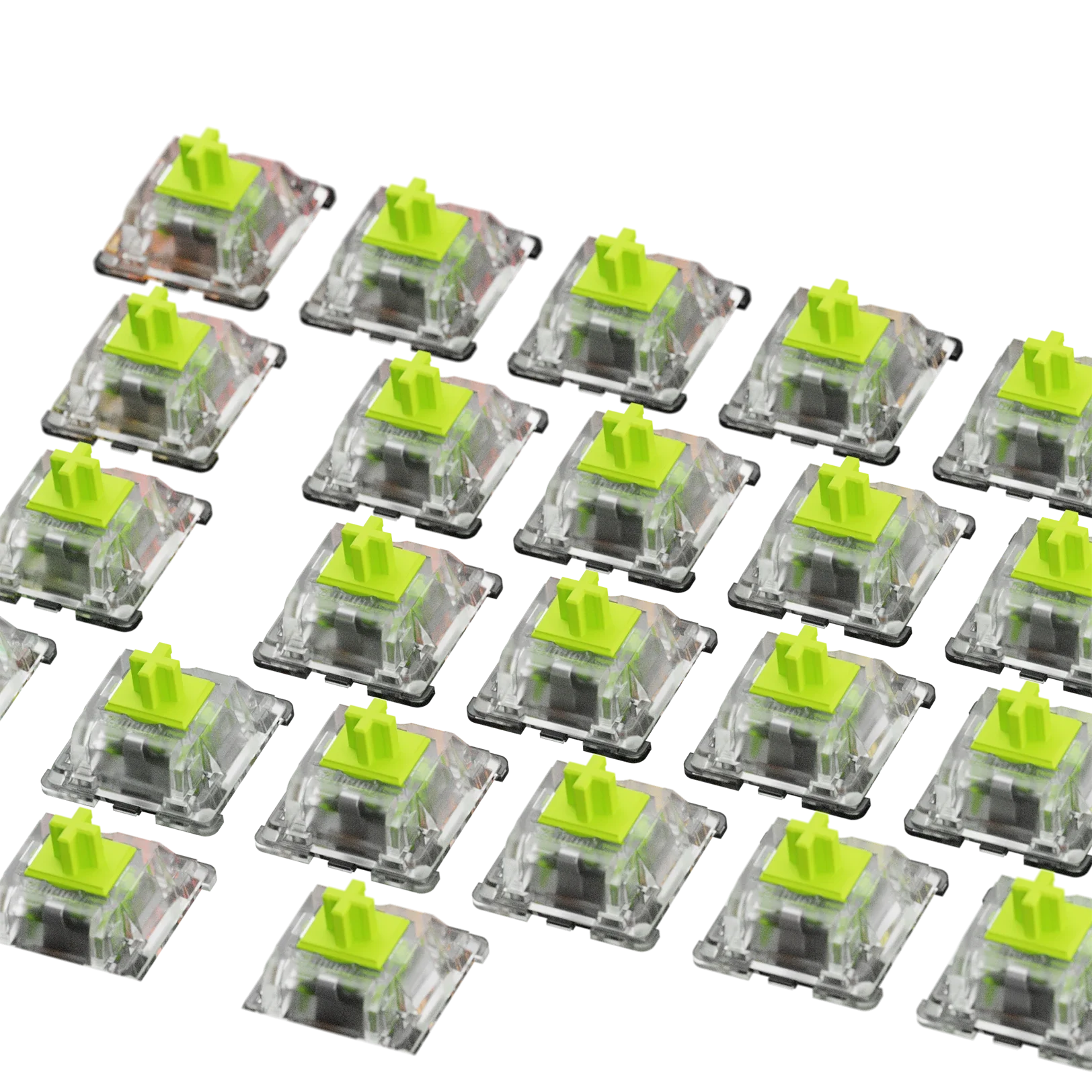 Glorious Raptor Mechanical Keyboard Switches - MX ISO 65 (Linear, Smooth & Quiet) - Perfect for Gaming, Typing & Office Work
