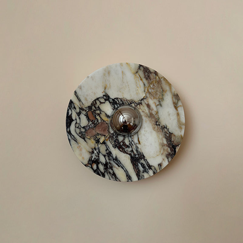 Calacatta Marble Wall Sconce Light - Modern Gold Finish Bathroom Vanity Lighting for Bedroom, Hallway & Living Room Decor