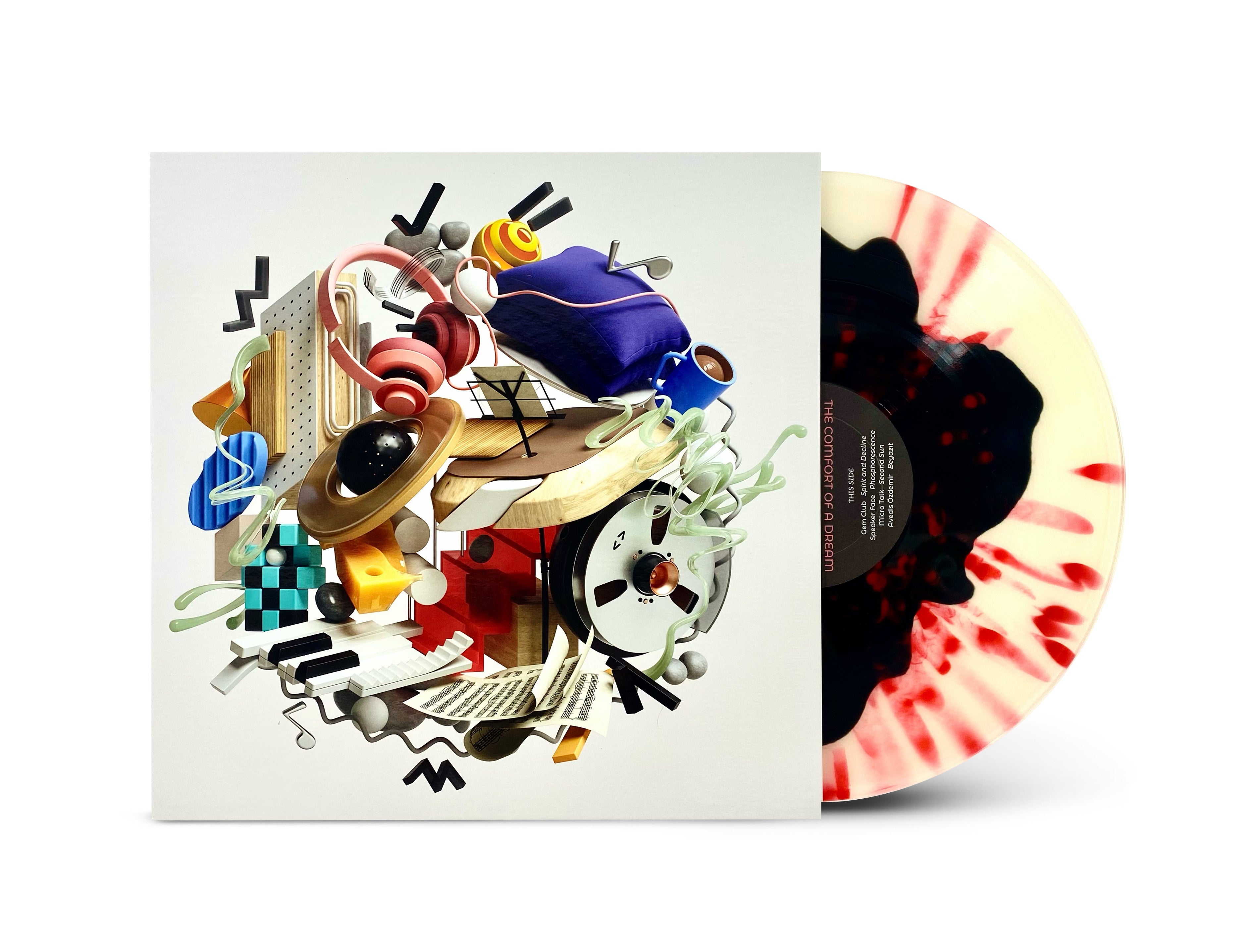 VIP // Milky clear with black blob and red splatter