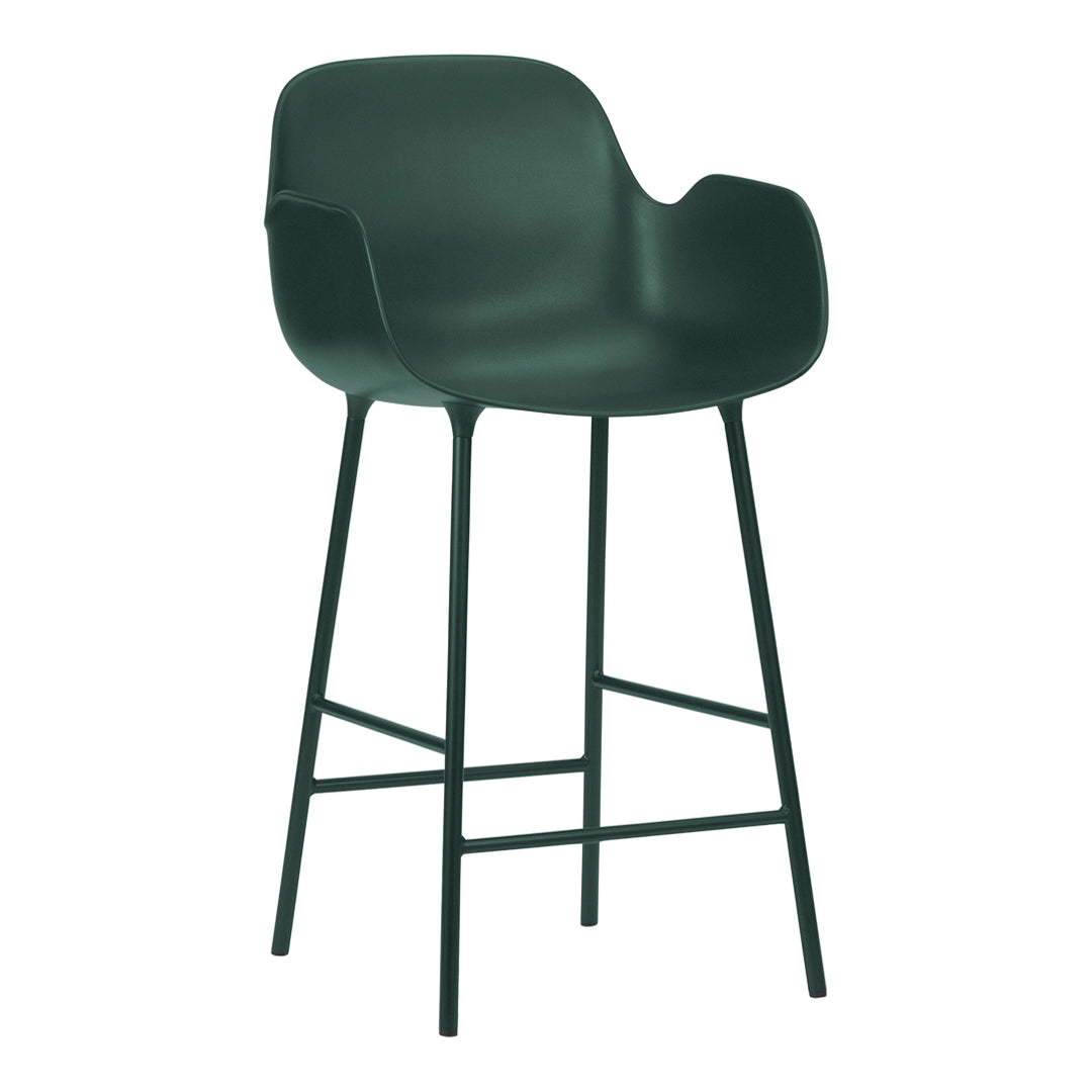 Modern Form Counter Armchair - Stylish Bar Stool for Kitchen Island, Breakfast Nook & Home Bar - Adjustable Height & Comfortable Seating for Dining & Entertaining