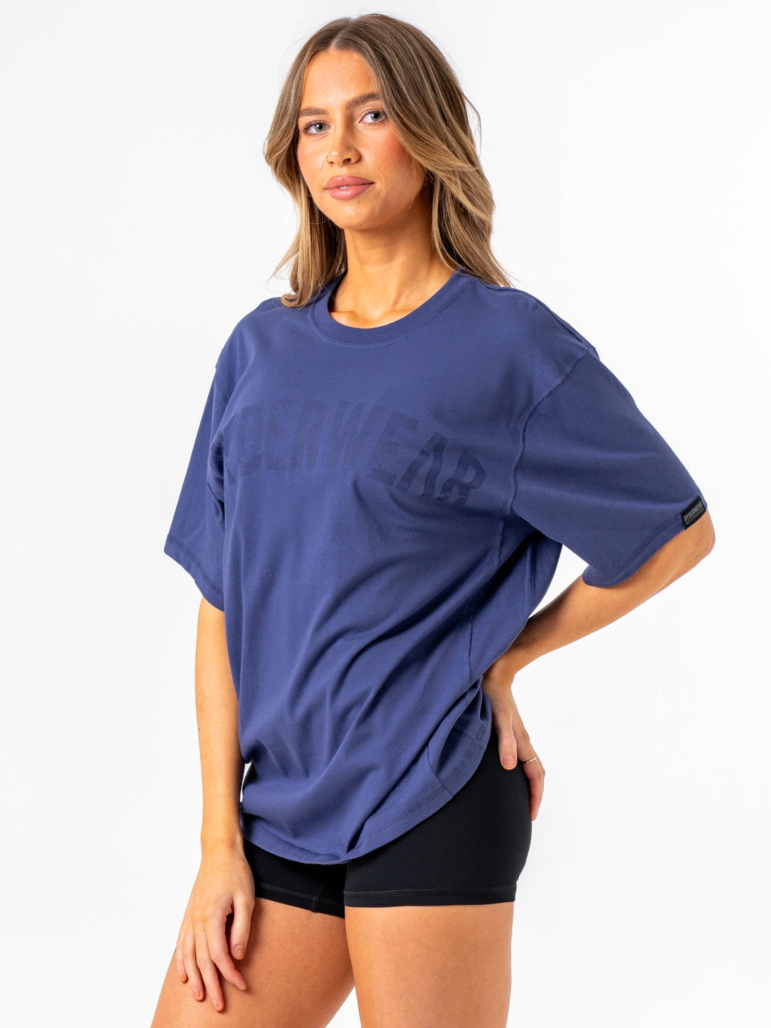 Force Oversized T-Shirt in Indigo - Comfortable & Stylish Loose Fit for Men & Women - Perfect for Casual Wear, Street Style & Everyday Outfits