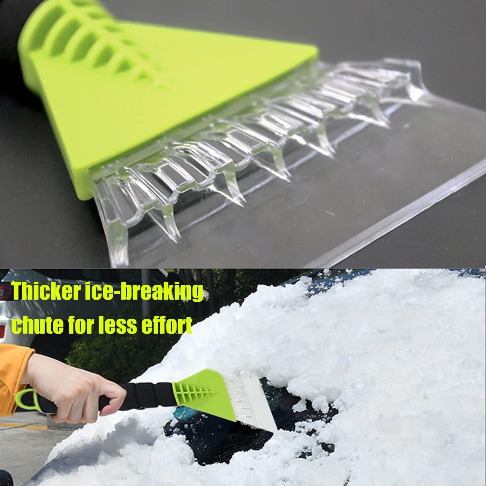Premium Car Ice Scraper with Ergonomic Foam Handle - Heavy Duty Windshield Snow & Frost Remover for Cars, Trucks & SUVs - Perfect for Winter Mornings & Cold Weather Driving