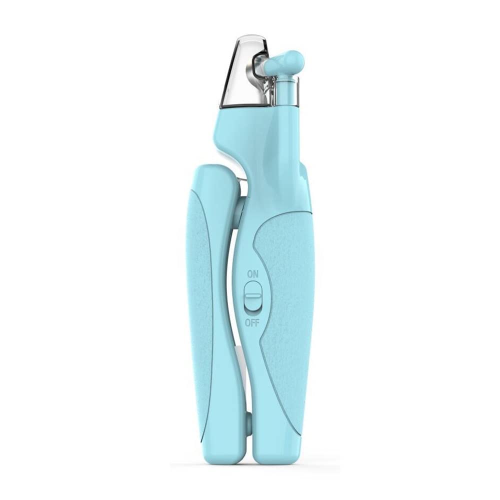 Professional Stainless Steel Pet Nail Clippers with LED Light - Safe Dog & Cat Nail Trimmer Grooming Scissors for Precise Cutting | Perfect for Home Pet Grooming, Vet Clinics & Travel Use (Blue)