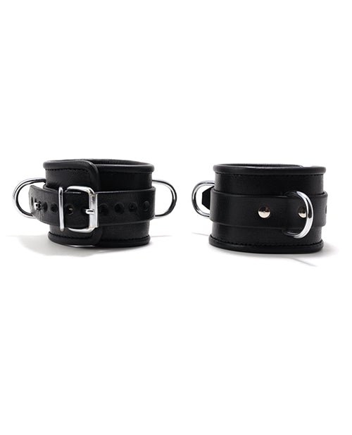 665 Padded Locking Wrist Restraint - Black - Secure & Comfortable Restraints for BDSM, Bondage, Role Play & Adult Play