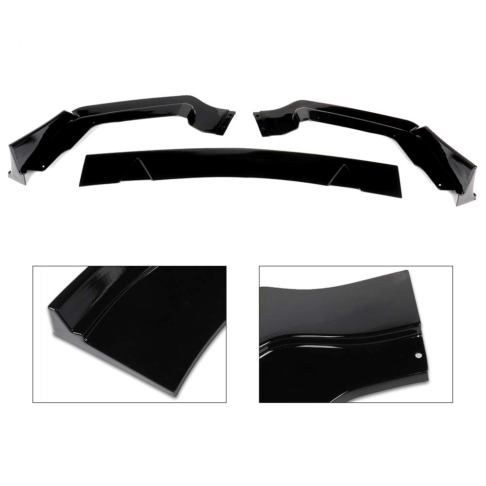 3PCS Front Lip Splitter Bumper PP Replacement for Mustang - Durable Trim Protection & Spoiler Kit | Perfect for Street Racing & Car Show Enhancement