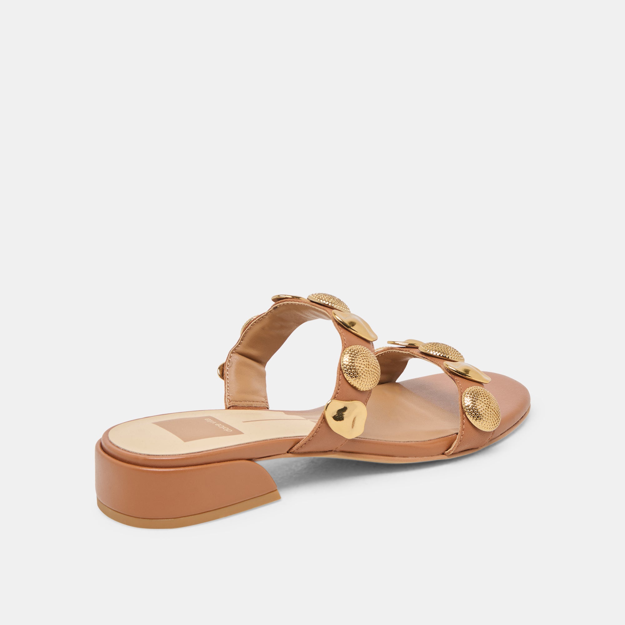 FARROW Women's Saddle Leather Sandals - Comfortable Strappy Summer Slide Sandals for Beach, Vacation & Casual Wear