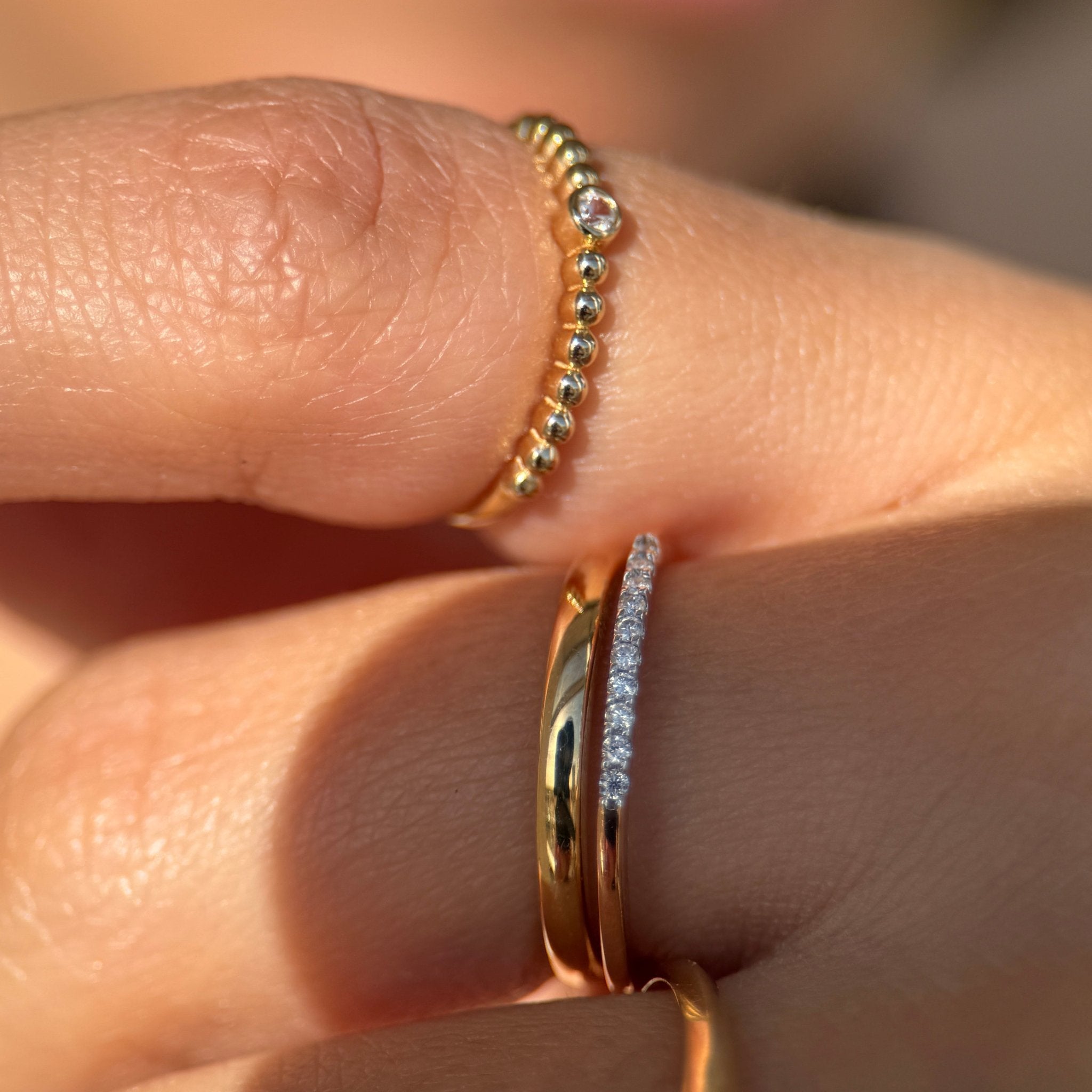 14K Solid Yellow Gold Diamond Eternity Ring for Women – Perfect for Anniversaries, Weddings & Special Occasions