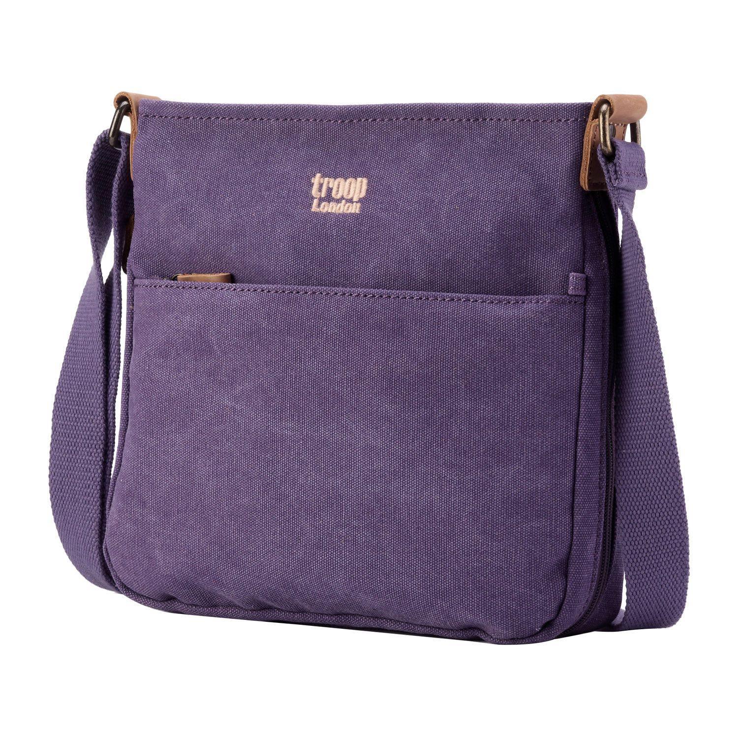 Troop London Classic Canvas Crossbody Bag for Men & Women - Stylish & Durable Shoulder Bag for Travel, Work & Everyday Use
