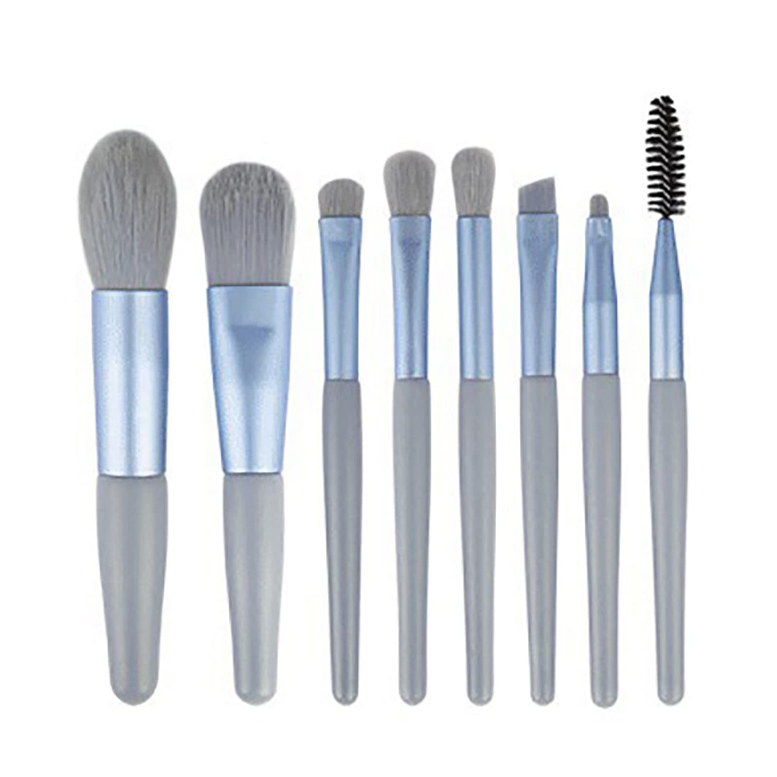8-Piece Professional Makeup Brush Set with Travel PU Bag - Soft Eyeshadow, Foundation, Powder, Blush & Eyeliner Brushes - Perfect for Travel, Home & Professional Makeup Application