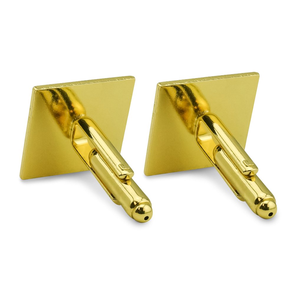 Tom and Jerry Character Silver or Gold Square Cufflinks Set for Men - Formal Wear, Wedding, Business Attire, Gift for Him