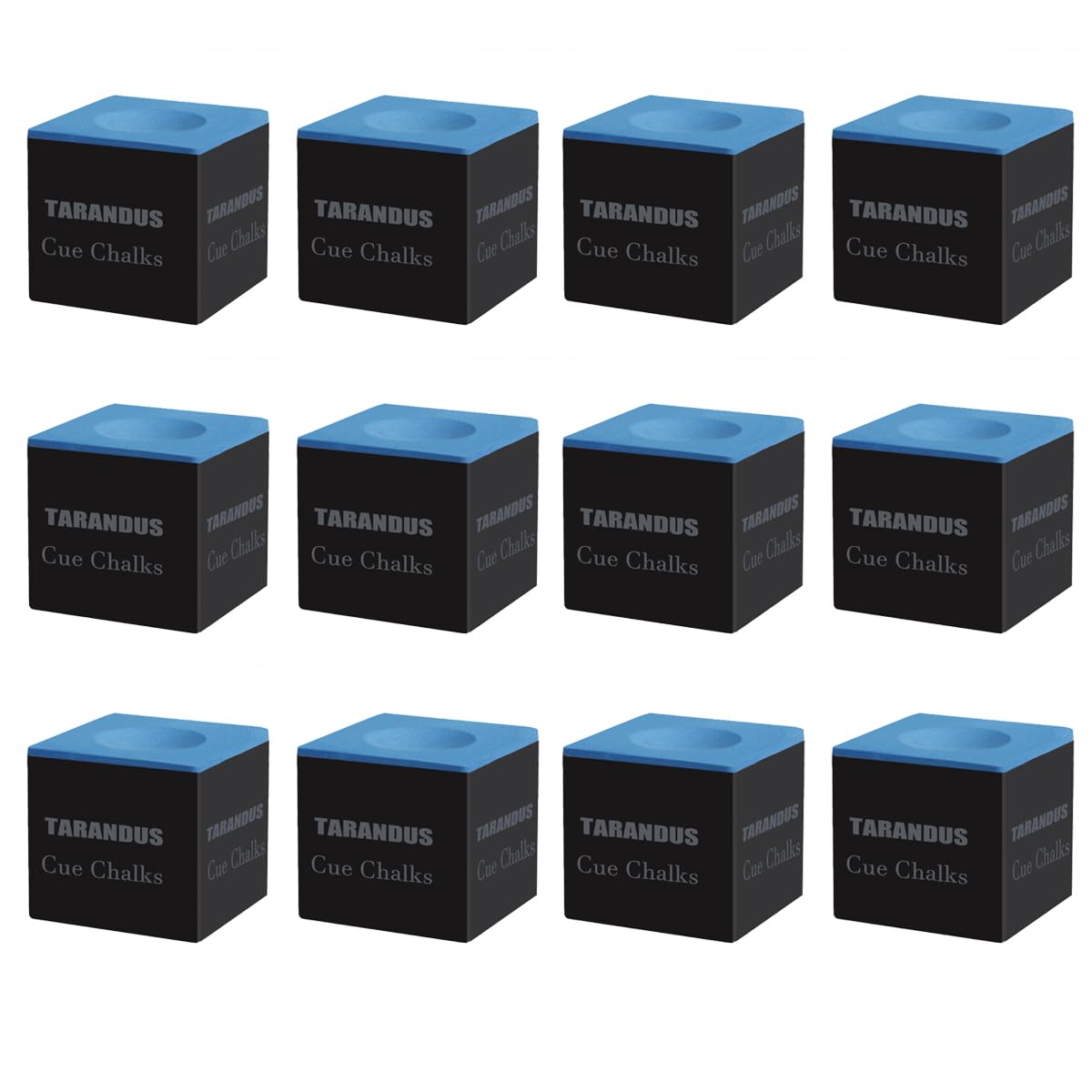 Premium Billiard Cue Chalk 12-Pack - High-Performance Pool Table Accessories for Professional & Home Use | 4 Vibrant Colors (Blue, Green, Red, White) | Perfect for Tournament Play, Bar Games & Home Recreation