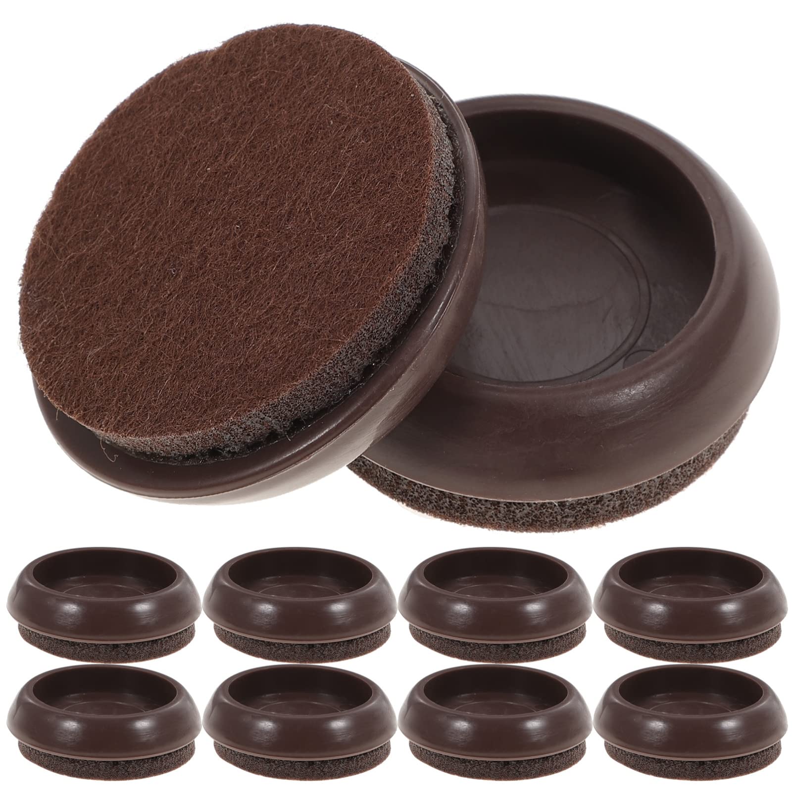 10-Pack Non-Slip Furniture Caster Cups - Heavy Duty Wheel Stoppers for Hardwood Floors, Chair & Sofa Leg Protectors - Perfect for Office Chairs, Rolling Desks & Home Furniture to Prevent Scratches & Damage