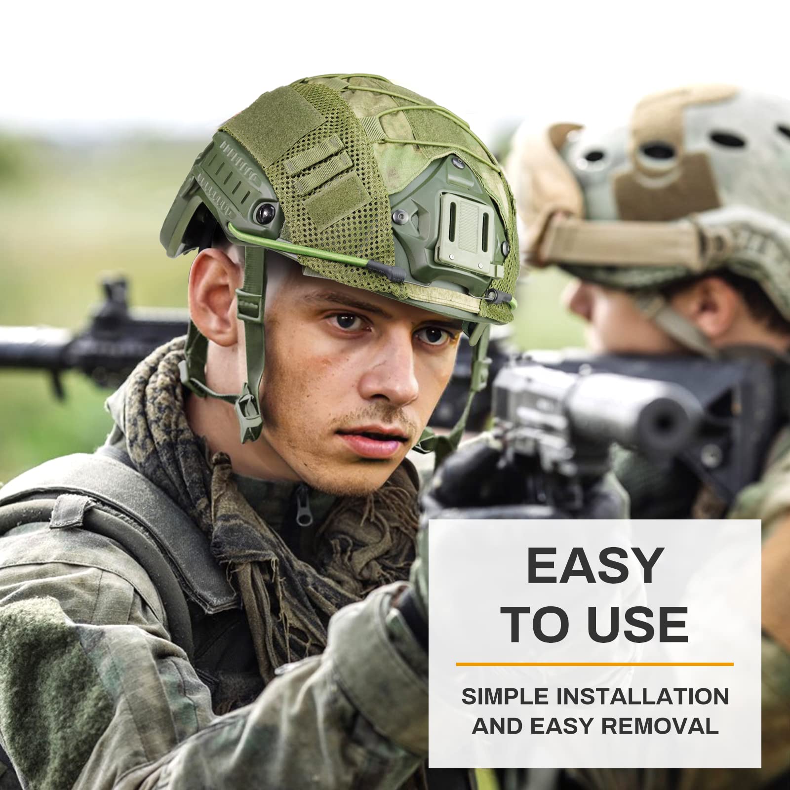 TacSnake Tactical Airsoft Paintball Helmet - Fast PJ Style Military Helmet with NVG Mount & Protective Cover | Perfect for Airsoft, Paintball, Military Training & Outdoor Tactical Operations