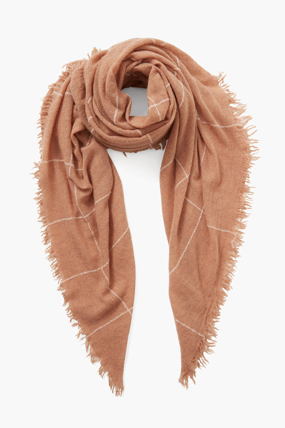 Luxury 100% Cashmere Scarf - Soft Winter Wrap for Women & Men | Elegant Egret Windowpane Design | Perfect for Cold Weather, Office & Travel Accessories