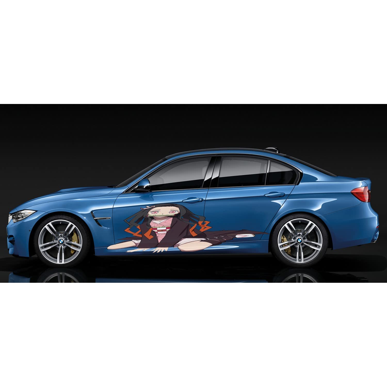 Anime Girl Car Vinyl Wrap Decal - 18x50 Inches Sexy Anime Sticker for Car Side Graphics - Perfect for JDM, Tuner, and Anime Fan Vehicles