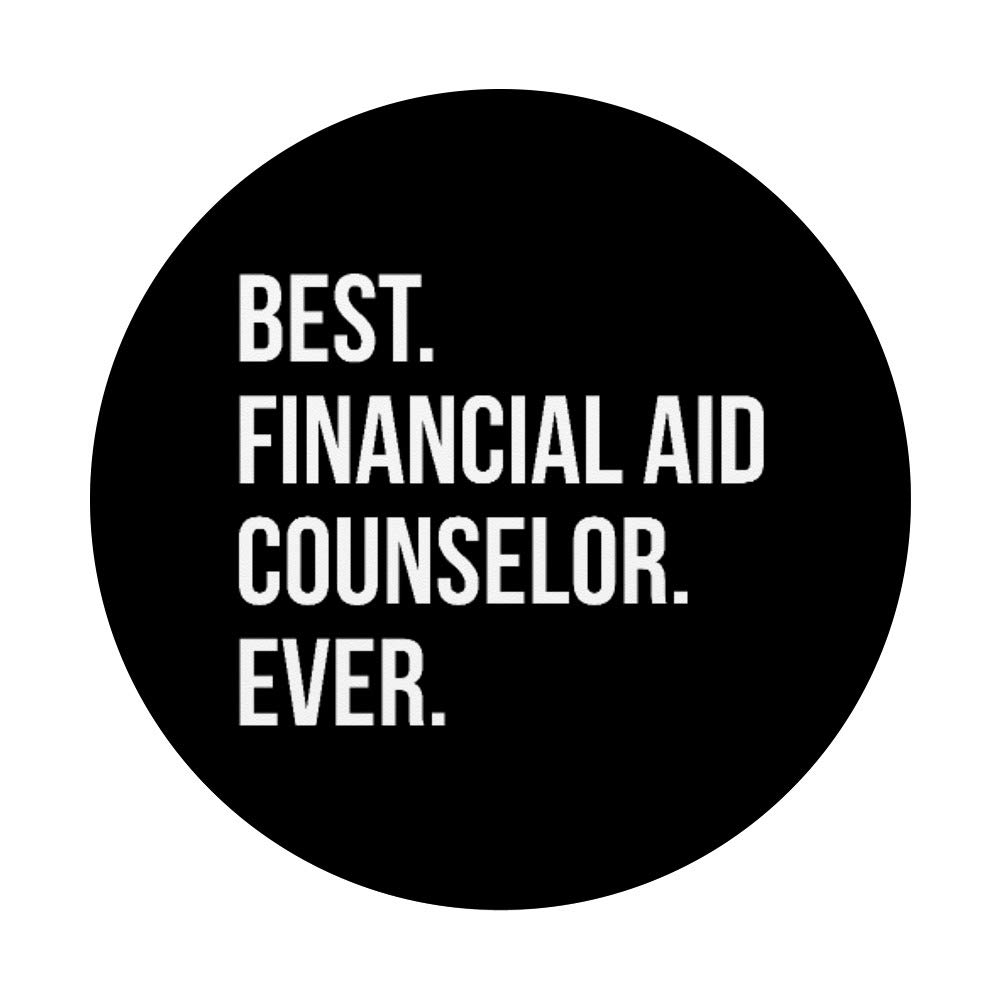 Best Financial Aid Counselor Appreciation Gift - PopSockets Phone Grip & Stand for iPhone, Samsung, Tablets - Perfect for College Students, Teachers, Office Use