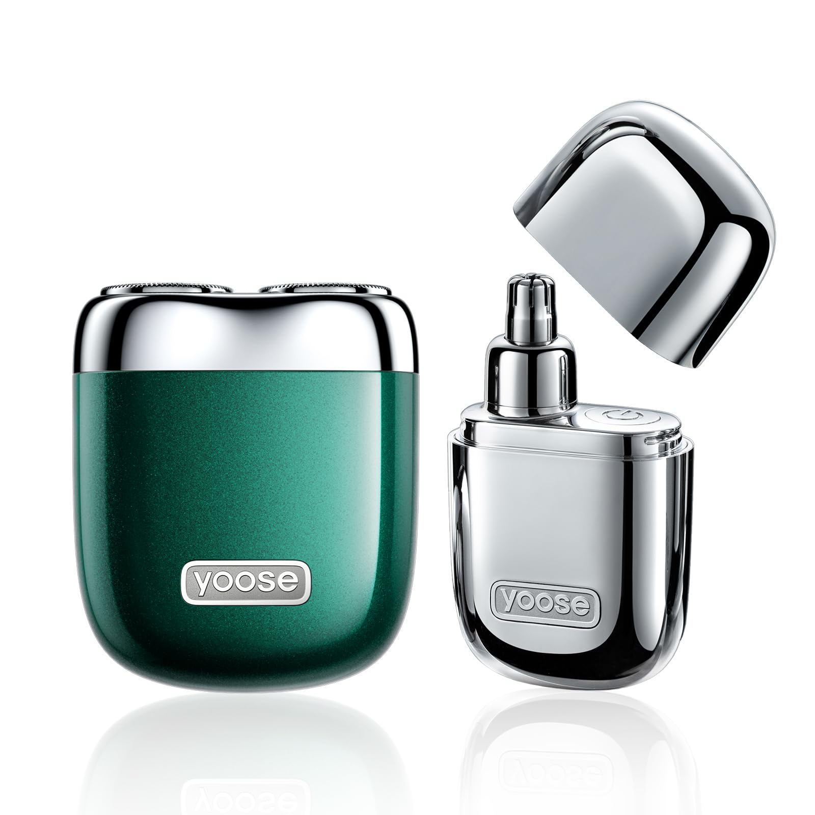Premium Alloy Nose Hair Trimmer & Mini Shaver Set - Cordless, IPX7 Waterproof, USB-C Rechargeable for Men | Portable Grooming Kit for Travel, Gym & Daily Use | Easy Cleaning & Maintenance