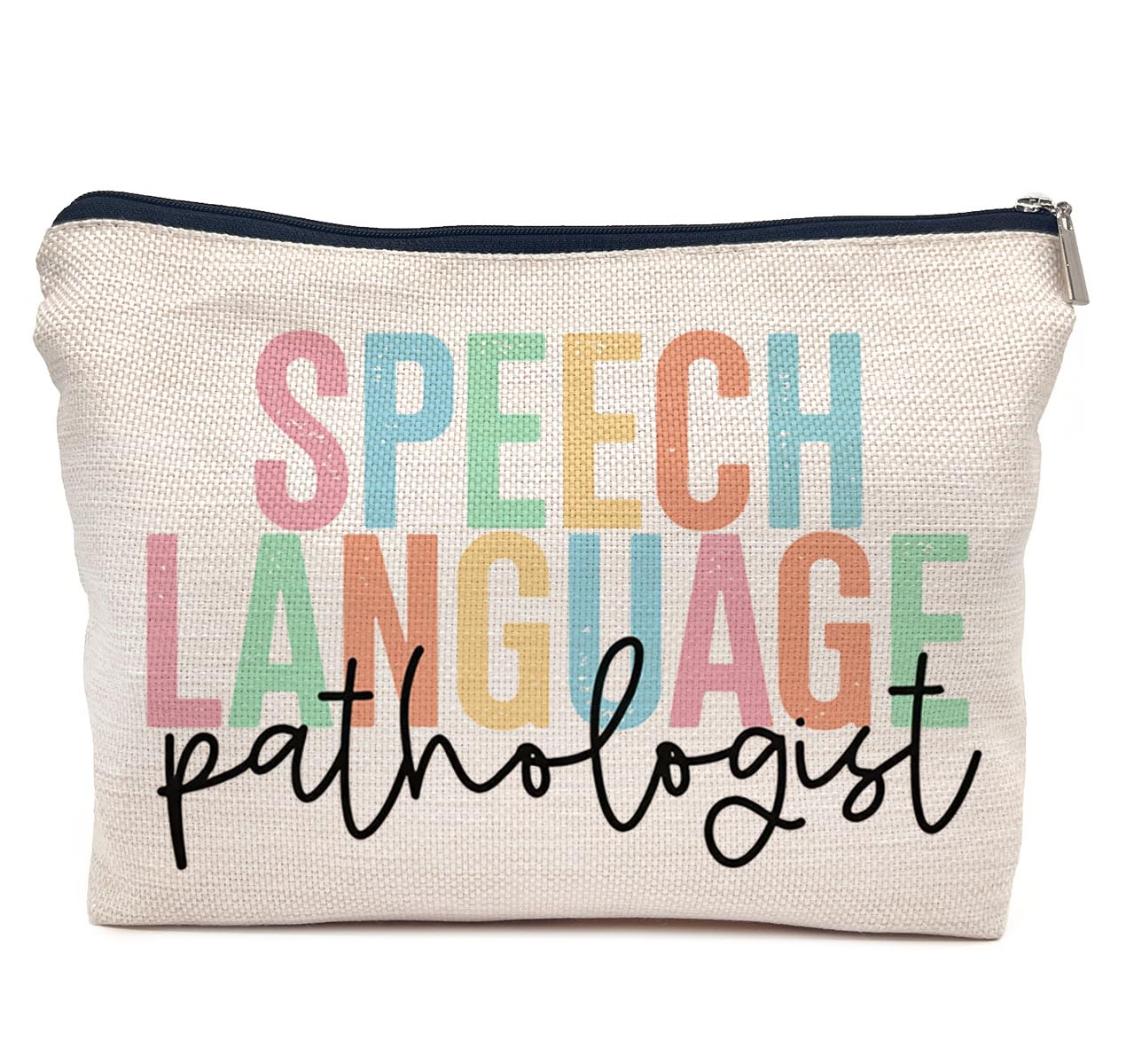 Speech Language Pathologist Makeup Bag - IWXYI SLP Gift Zipper Pouch for Travel & Toiletry | Perfect for Therapists, Students & Healthcare Professionals