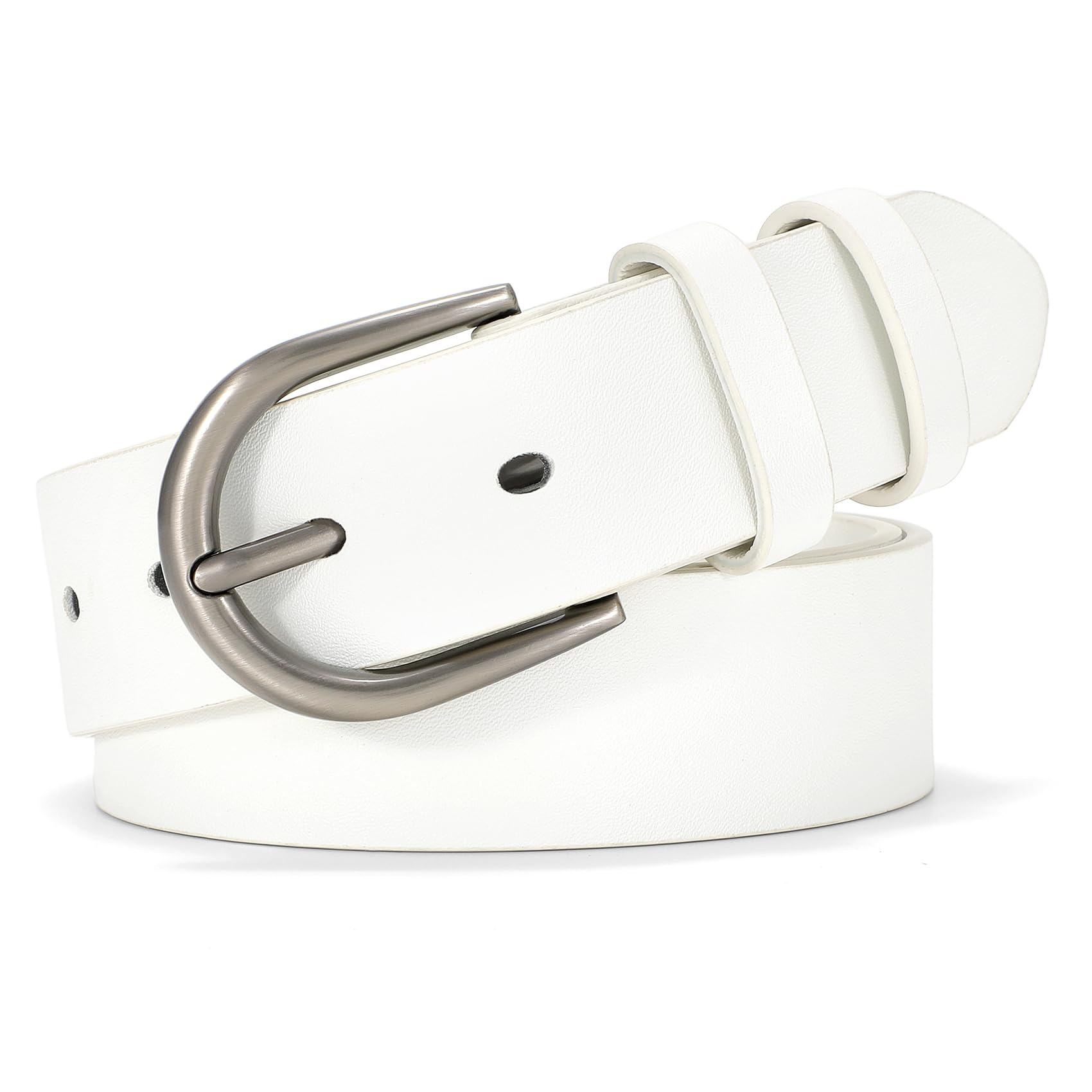 WHIPPY Genuine Leather Belt for Women - Stylish Western Belt for Jeans, Pants & Dresses - Perfect for Casual Outfits & Country Fashion