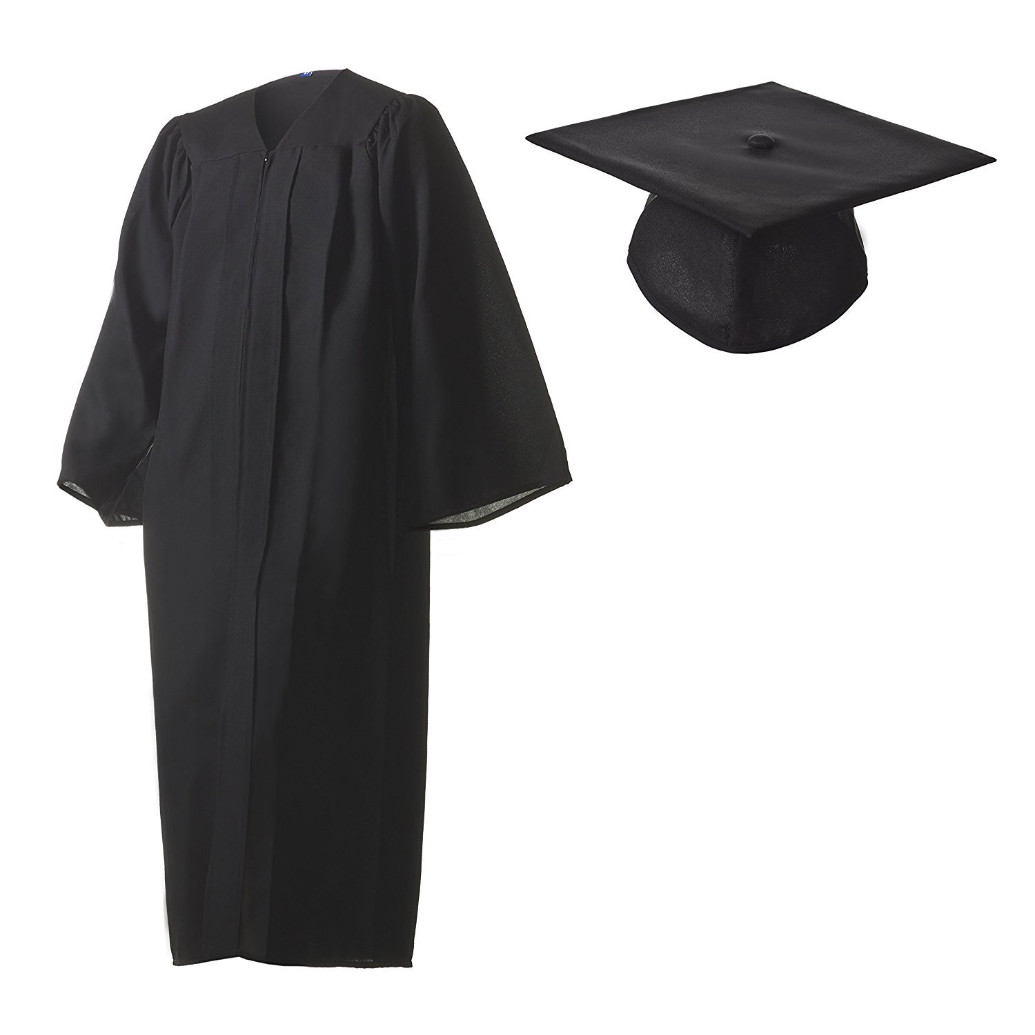 Graduation Cap and Gown Set - Matte Black - Multiple Sizes for High School & College Graduation Ceremony - Perfect for Commencement Photos & Academic Events