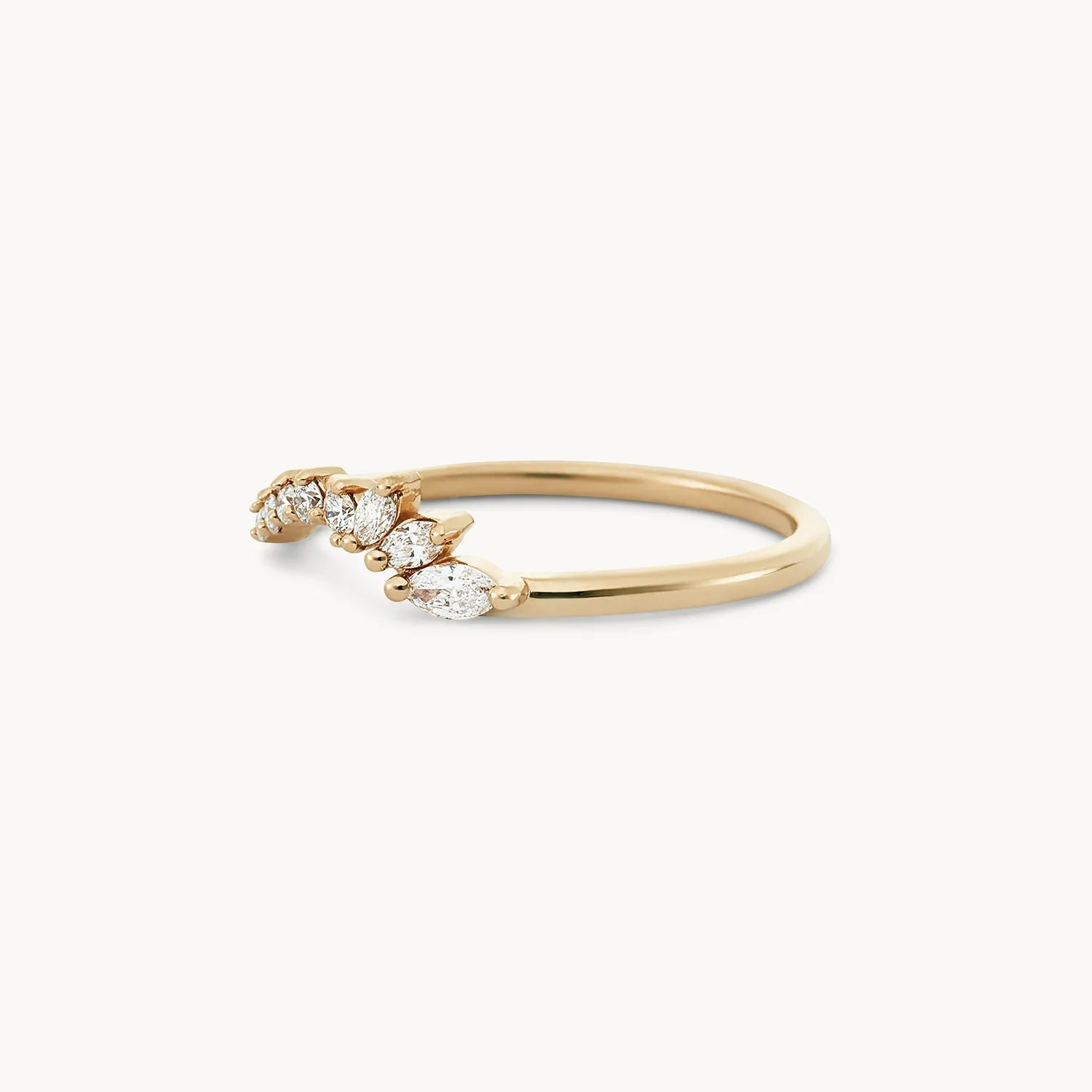 14K Yellow Gold Diamond Band Ring for Women - Elegant Wedding, Engagement, or Anniversary Jewelry Gift - Perfect for Special Occasions & Everyday Wear