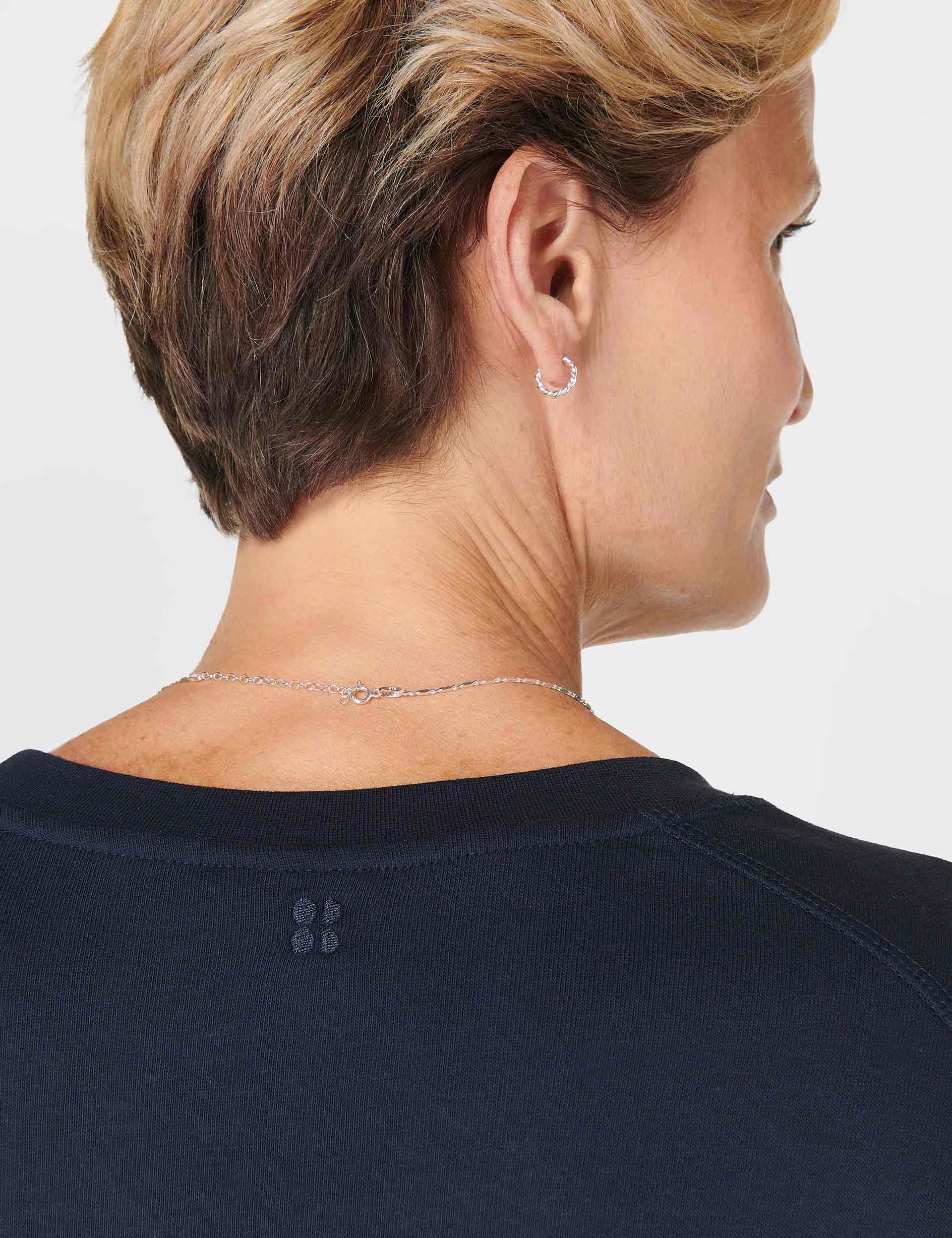 After Class Crop Sweatshirt for Women - Soft Navy Blue Pullover Hoodie - Perfect for Casual Wear, Gym, and Street Style