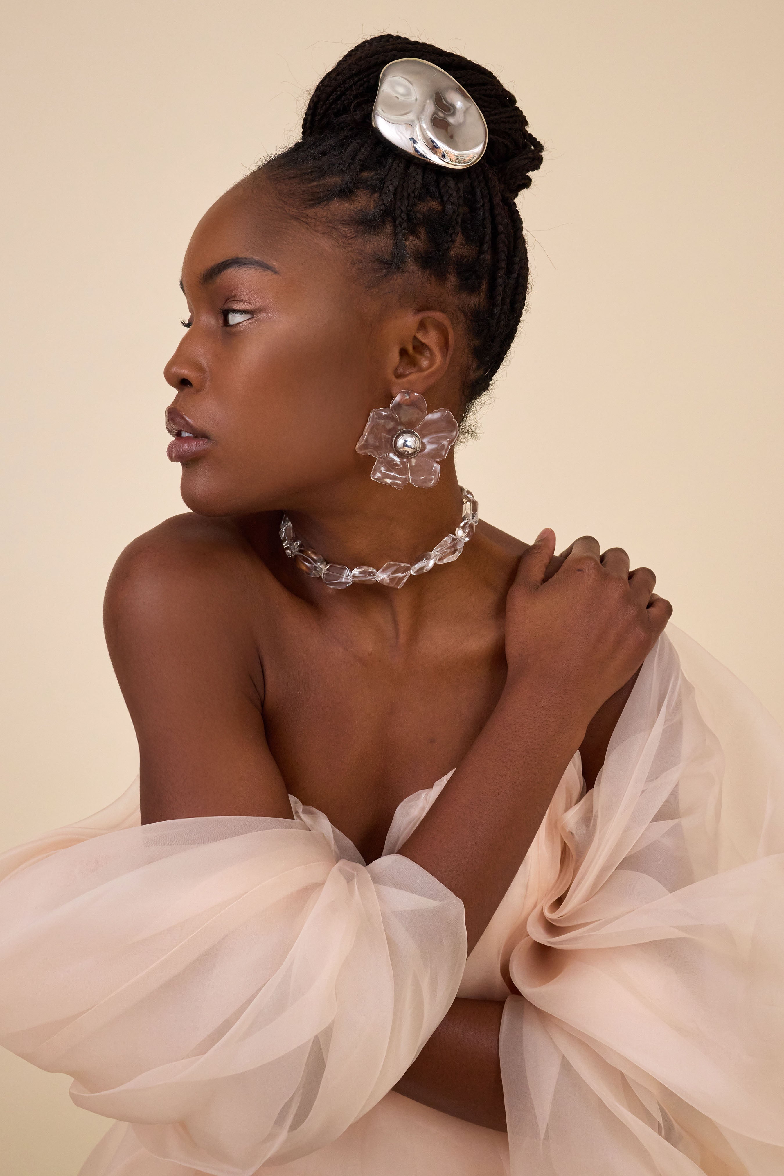 Eden Resin Oversized Earrings for Women - Trendy Handmade Statement Jewelry - Perfect for Parties, Weddings & Everyday Wear