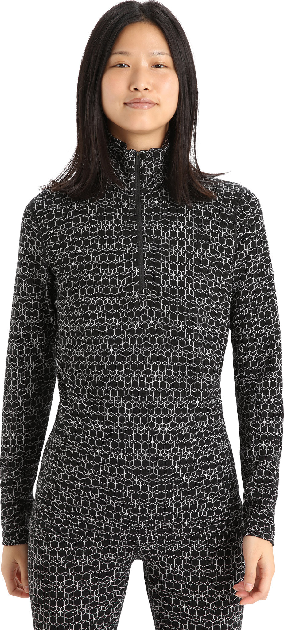 250 Vertex Women's Long Sleeve Half Zip Base Layer Top - Thermal Underwear for Hiking, Skiing & Cold Weather Activities