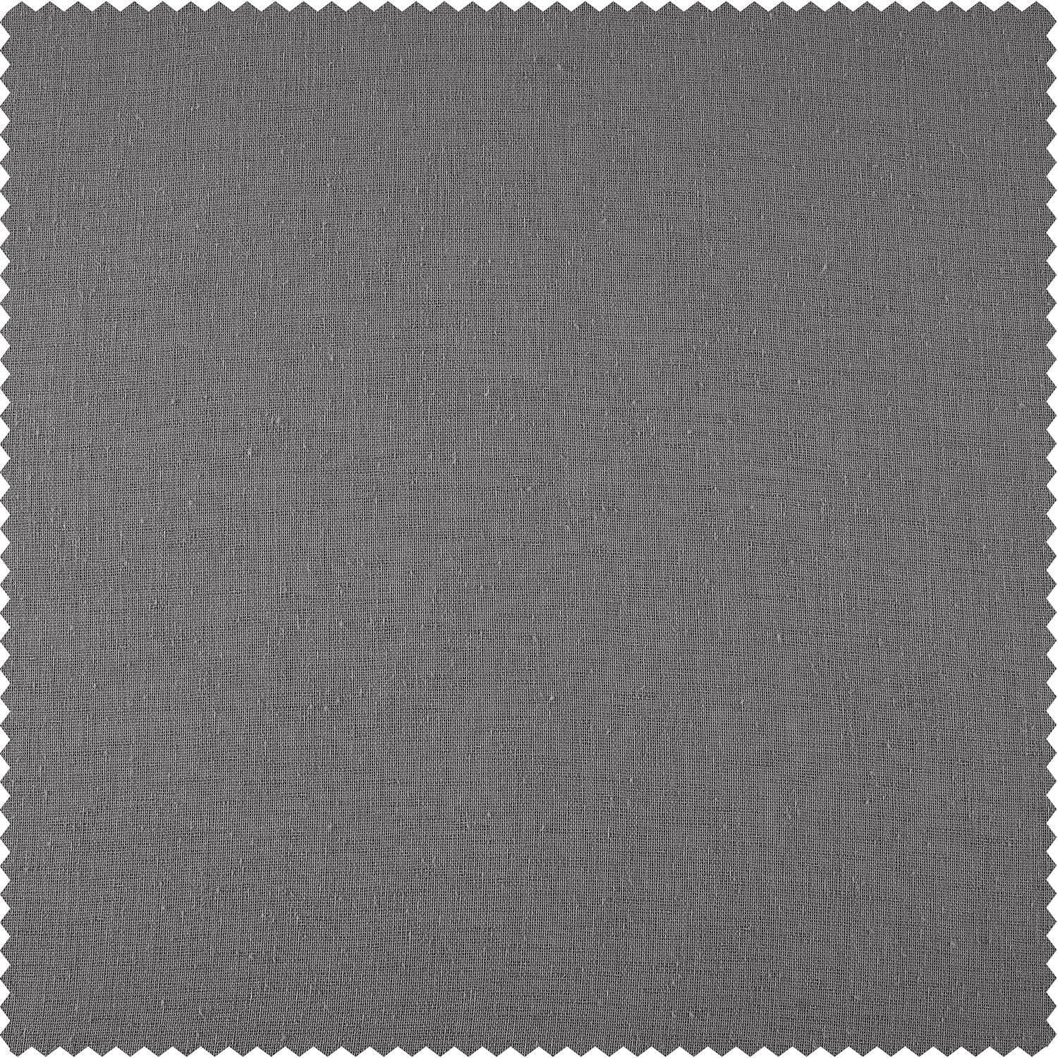 Gravel Grey Textured Faux Linen Fabric Swatch - Perfect for Upholstery, DIY Projects & Home Decor Samples