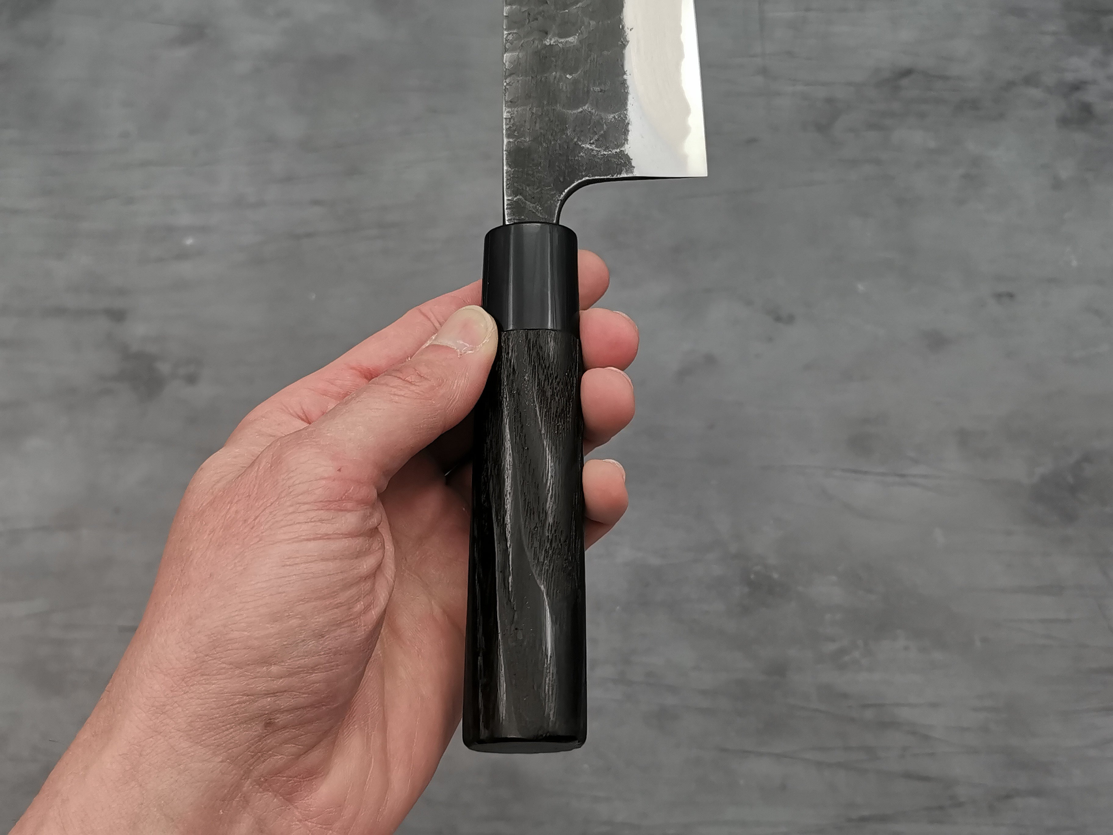 Premium Toshihiro Wakui V2 Tsuchime Nakiri Knife - Handcrafted Japanese Damascus Steel Kitchen Knife for Slicing, Dicing & Chopping Vegetables - Perfect for Home Chefs & Professional Cooks