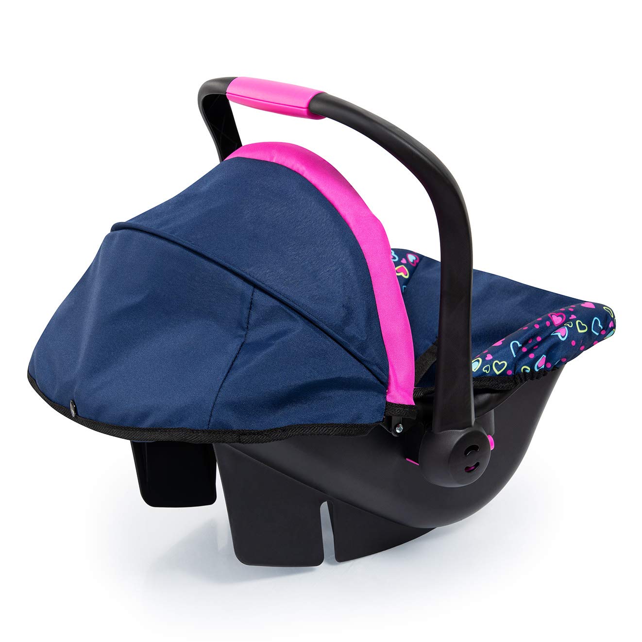 Bayer Design 67917AA Easy Go Doll Car Seat with Safety Belt - Blue, Pink, Mermaid | Baby Doll Accessories for Pretend Play & Role Play Games