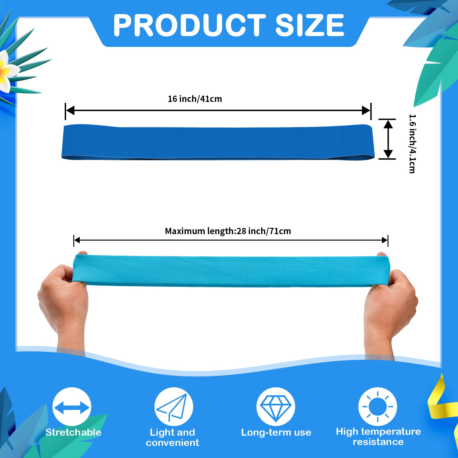 4 Pack Premium Towel Bands for Beach, Pool & Cruise Chairs - Strong Towel Clips & Holders for Securing Beach Towels - Perfect for Vacation, Swimming & Outdoor Relaxation