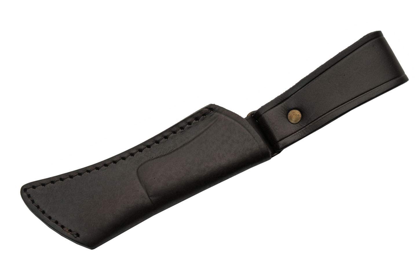 SZCO SUPPLIES 7 Inch Green Wood and Bone Handle Hunting Knife - Outdoor Survival, Camping, Bushcraft, and Skinning Tool