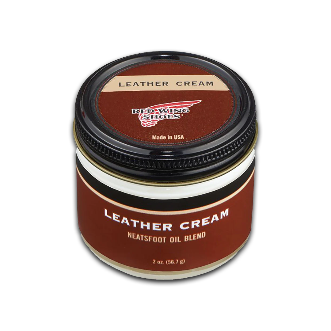 Red Wing Leather Cream 97095 - Neatsfoot Oil Blend for Boots, Shoes & Leather Care - Restores & Protects Leather for Long-Lasting Use | Ideal for Work Boots, Jackets & Furniture