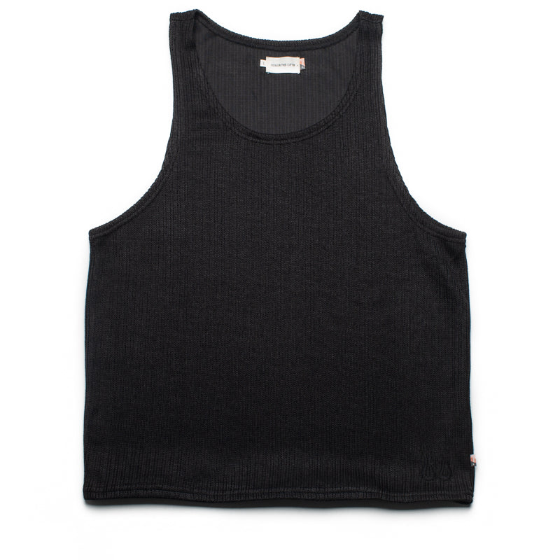 Honor The Gift Knit Tank Top for Women - Soft Comfortable Black Sleeveless Shirt - Perfect for Gym, Yoga, and Summer Outfits
