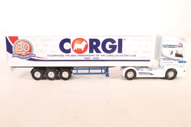 Scania R & Fridge Trailer 1/76 Diecast Truck Model - Corgi 30th Anniversary Limited Edition Pre-Built Collectible | Perfect for Truck Enthusiasts, Display Cases & Model Collections