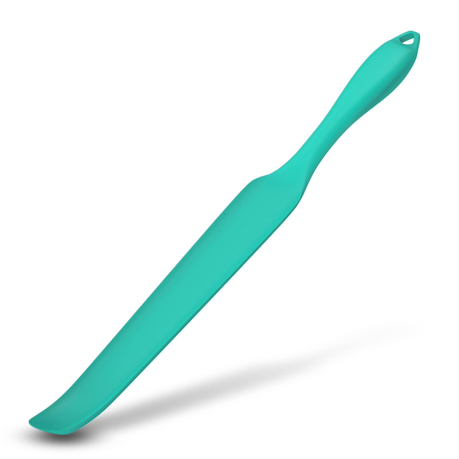 Premium Silicone Blender Spatula for Vitamix - Flexible Blade Scraper for Smoothies & Mixing, Non-Slip Rubber Grip with Hanging Holes, BPA-Free & Dishwasher Safe (Cyan Blue) - Perfect for Kitchen, Smoothie Making & Baking