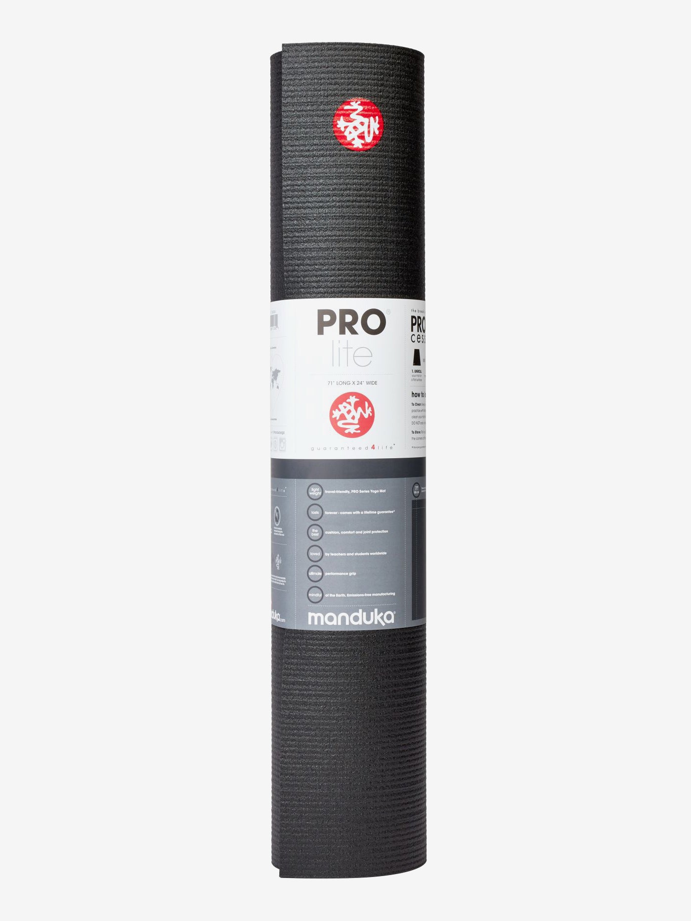Premium Manduka PROlite Yoga Mat - Extra Long & Non-Slip for Hot Yoga, Pilates & Home Workouts - Eco-Friendly TPE Material for Superior Cushioning & Joint Support