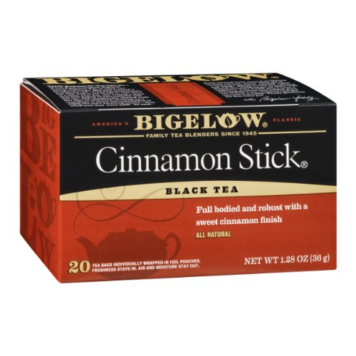 Bigelow Cinnamon Stick Tea Bags - 20 Count | Herbal Tea for Relaxation & Wellness | Perfect for Cold Evenings & Stress Relief