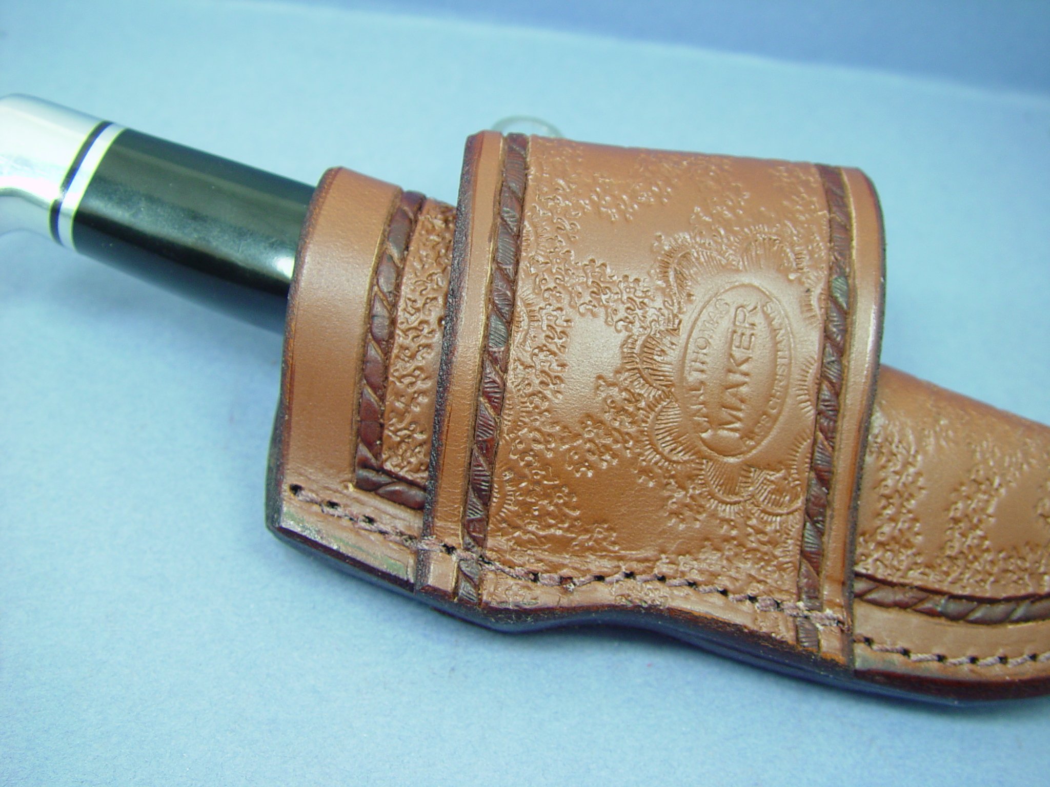 Buck 103 Cross Draw Genuine Leather Knife Sheath - 7
