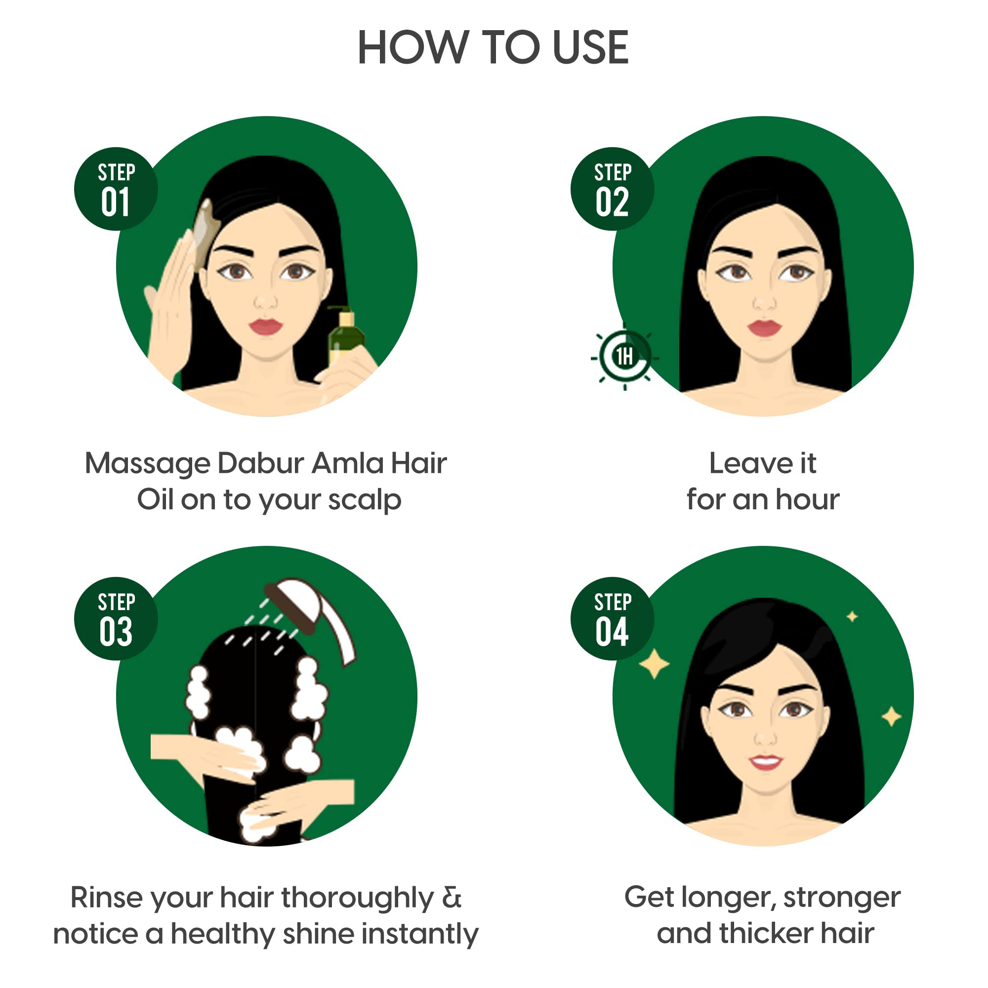Dabur Amla Hair Oil - 180ml | Natural Hair Growth Treatment for Strong, Long & Thick Hair | Nourishes Scalp, Reduces Hair Fall | Ayurvedic Herbal Remedy for Healthy Hair | Perfect for Daily Hair Care & Scalp Massage at Home