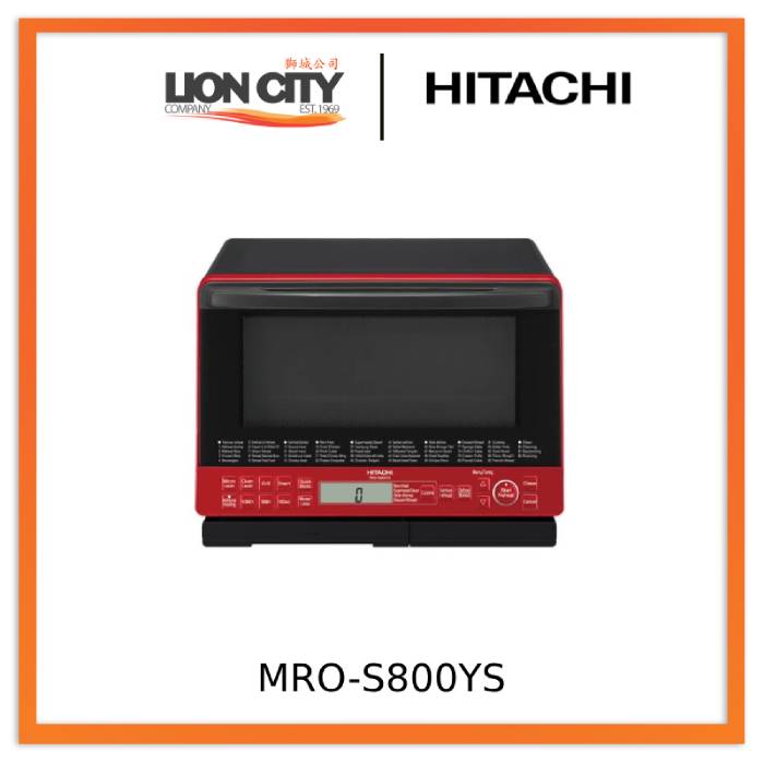 Hitachi MRO S800YS 31L Superheated Steam Microwave Oven - Commercial & Home Kitchen Use for Fast Cooking, Reheating & Healthy Meals