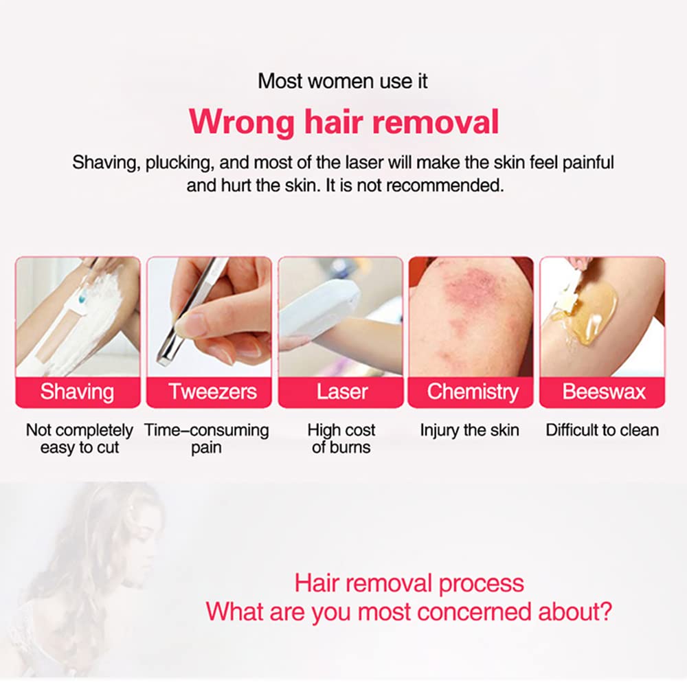 4-in-1 Rechargeable Women's Electric Shaver & Epilator - Painless Hair Removal for Face, Eyebrow, Bikini & Body | Smooth Skin at Home & Travel