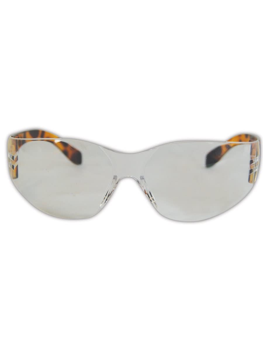Wraparound Safety Glasses - ANSI Z87.1 Certified Protective Eyewear for Work, Construction & DIY Projects | Clear Anti-Fog Lenses, Comfortable Fit