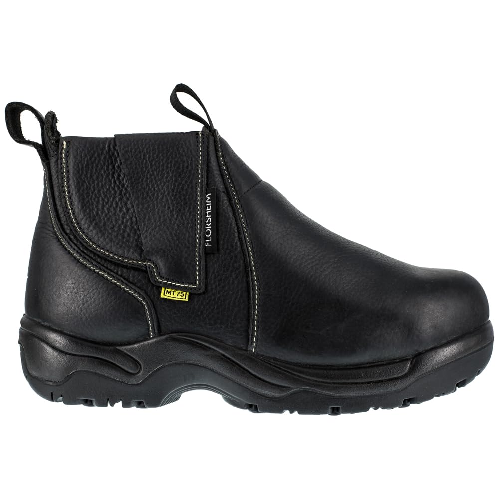 Florsheim Work Hercules Men's Steel Toe Work Boots - Waterproof & Slip Resistant Safety Shoes for Construction, Warehouse & Outdoor Jobs