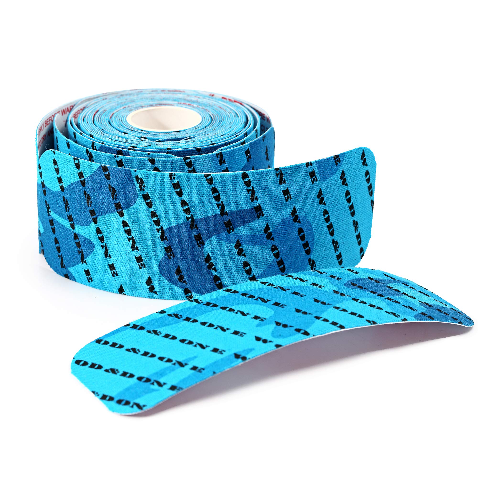 WOD&DONE Premium Pre-Cut Athletic Thumb Tape - 3 Rolls (96 Total Strips) 6x2 Inch Hook Grip Protection for Weightlifting, CrossFit & Functional Fitness - Ideal for Olympic Lifts, Powerlifting & Gym Workouts - Blue