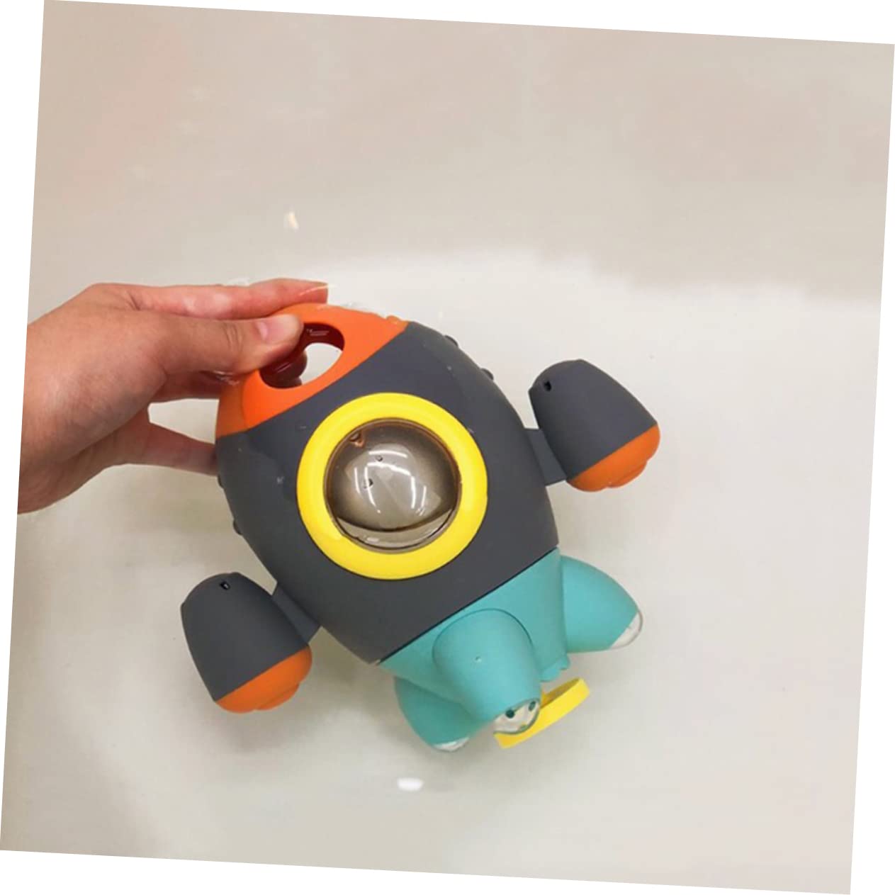 UPKOCH 3 Pack Rocket Fountain Bath Toys for Toddlers - Water Shooting Shower & Beach Play Set, ABS Plastic Grey - Fun Outdoor Pool & Bathtime Sensory Play for Kids