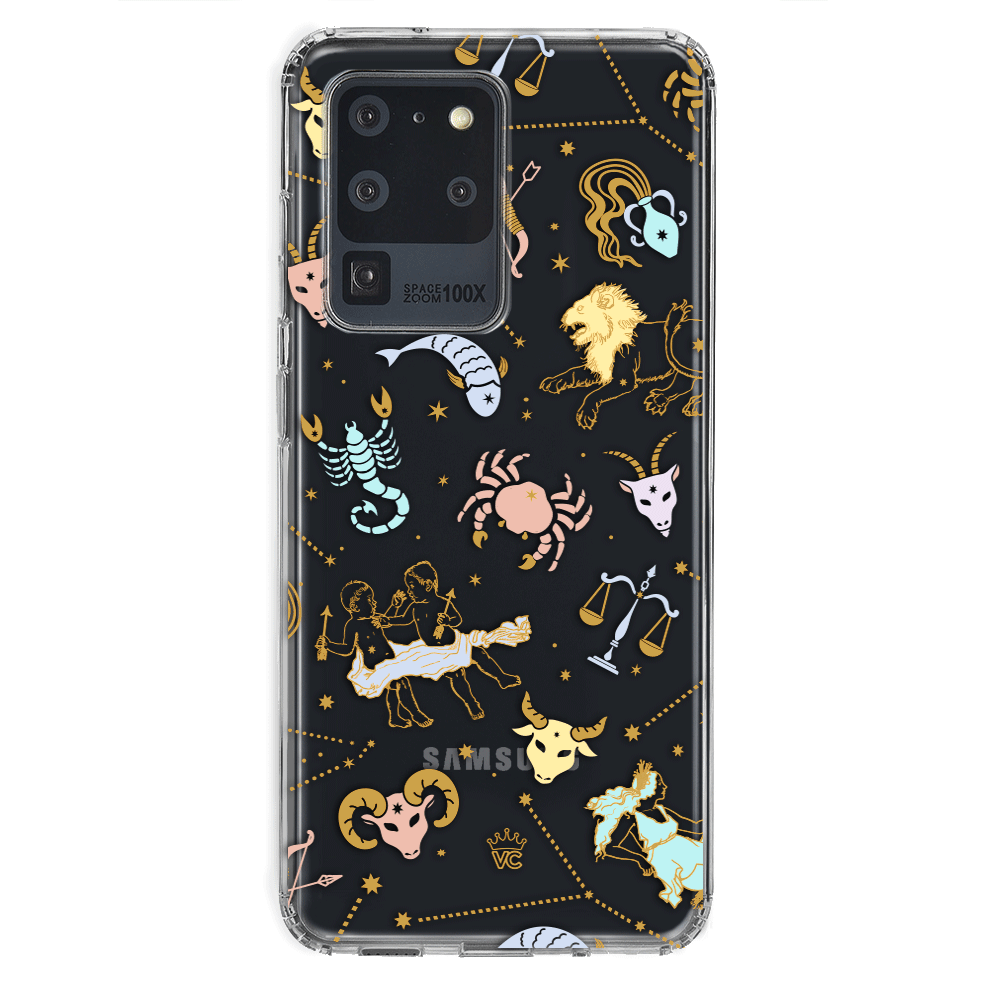 Zodiac Clear Protective Case for Samsung Galaxy - Stylish & Durable Phone Cover for Everyday Use & Travel