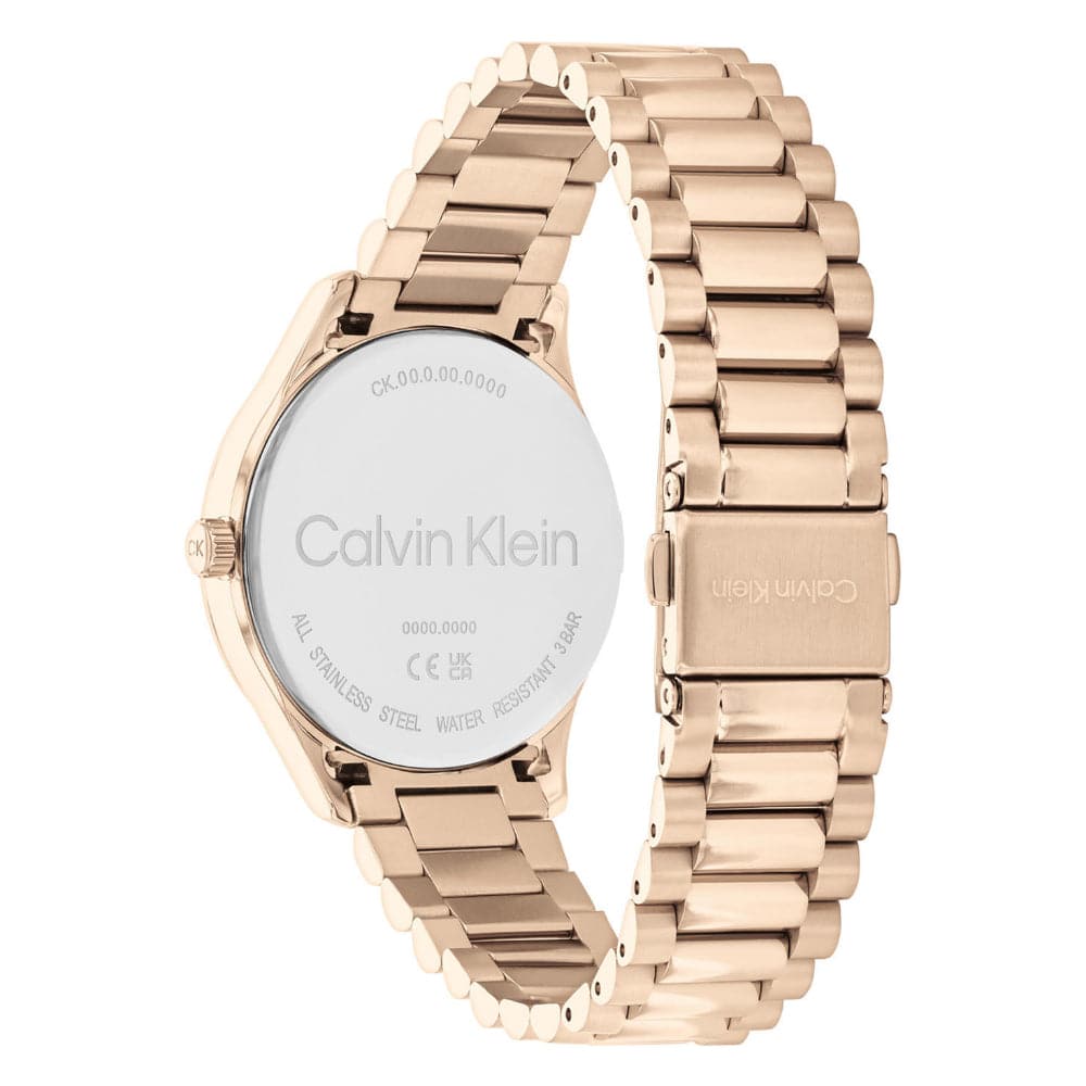 Calvin Klein Women's Rose Gold Stainless Steel Watch 25200231 - Elegant Timepiece for Everyday Wear, Office & Special Occasions