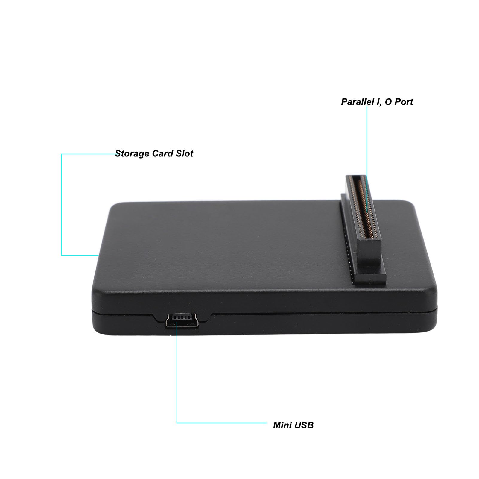 ASHATA PS1 Fat Optical Drive Emulator Kit - SDL Adapter with 3D Printed Case & Storage Card for Retro Gaming | Compatible with PlayStation 1 Fat Console | Perfect for Game Preservation & Classic Gaming Experience (Black)